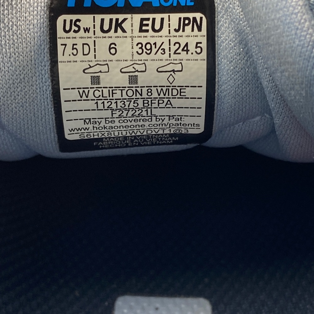 Hoka Athletic Shoes in Light Gray and Orange - Picture 8 of 8